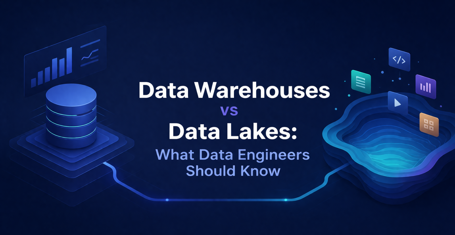 Data Warehouses vs Data Lakes: What Data Engineers Should Know