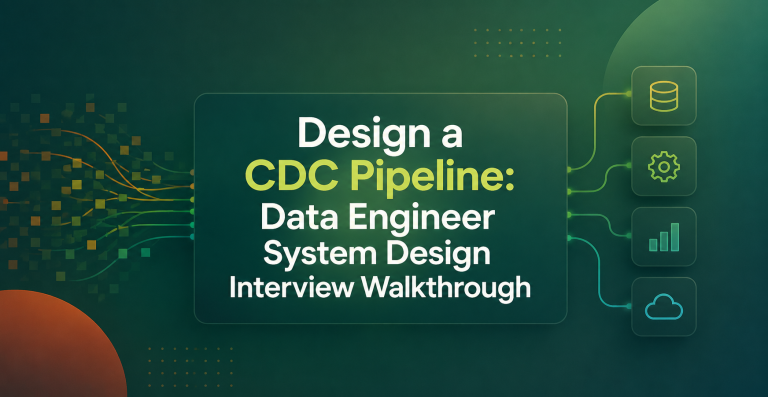 Design a CDC Pipeline