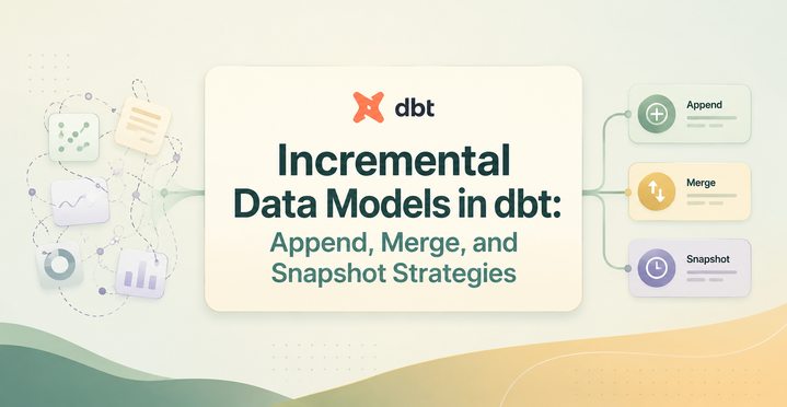Incremental Data Models in dbt