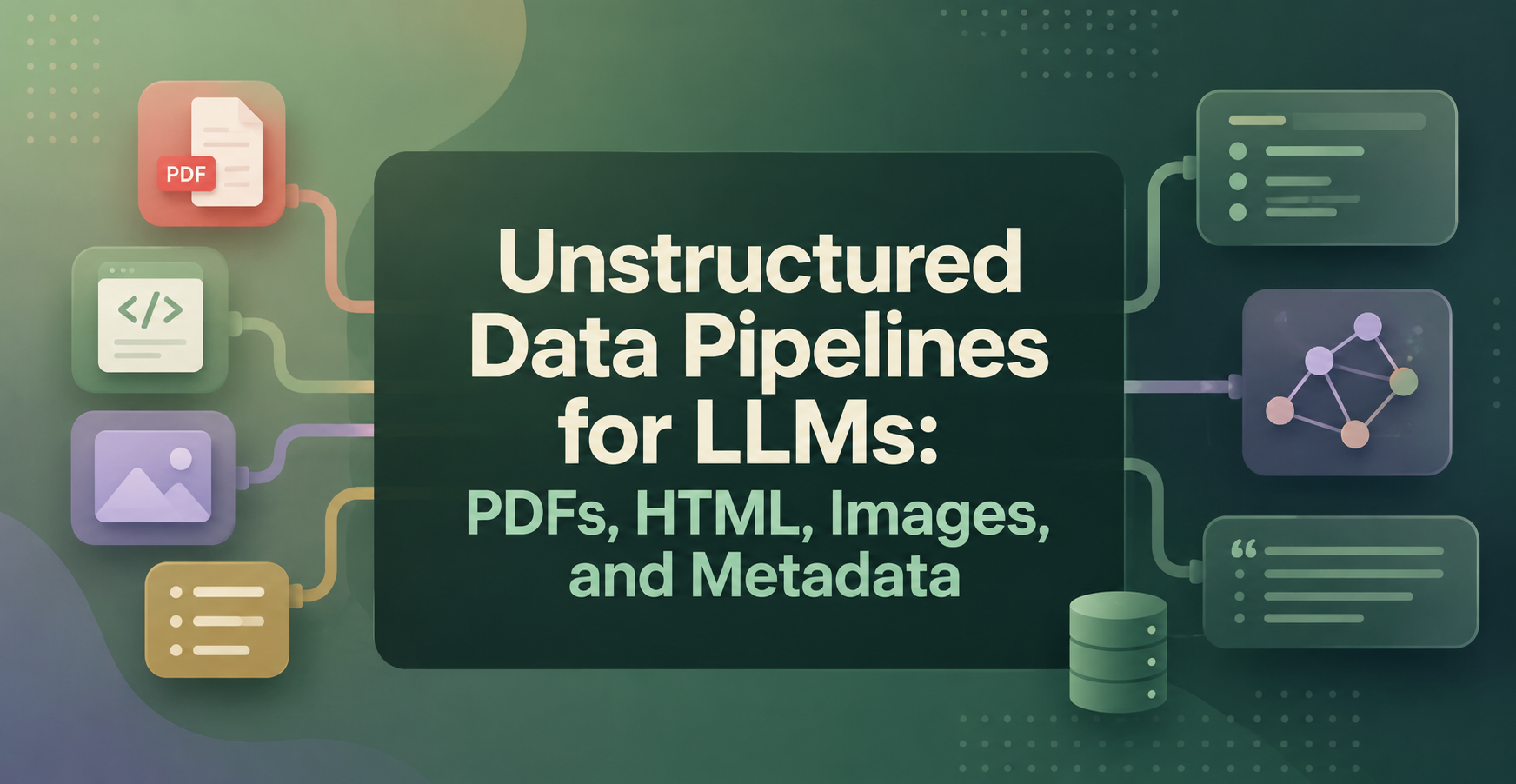 Unstructured Data Pipelines for LLMs