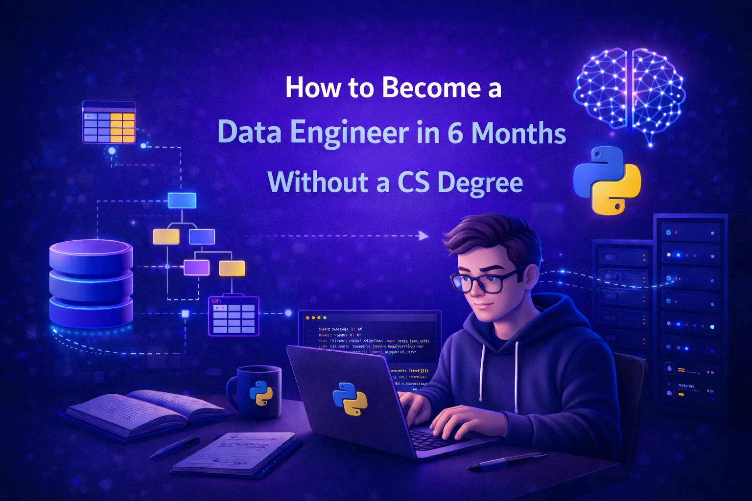 How to Become a Data Engineer in 6 Months Without a CS Degree