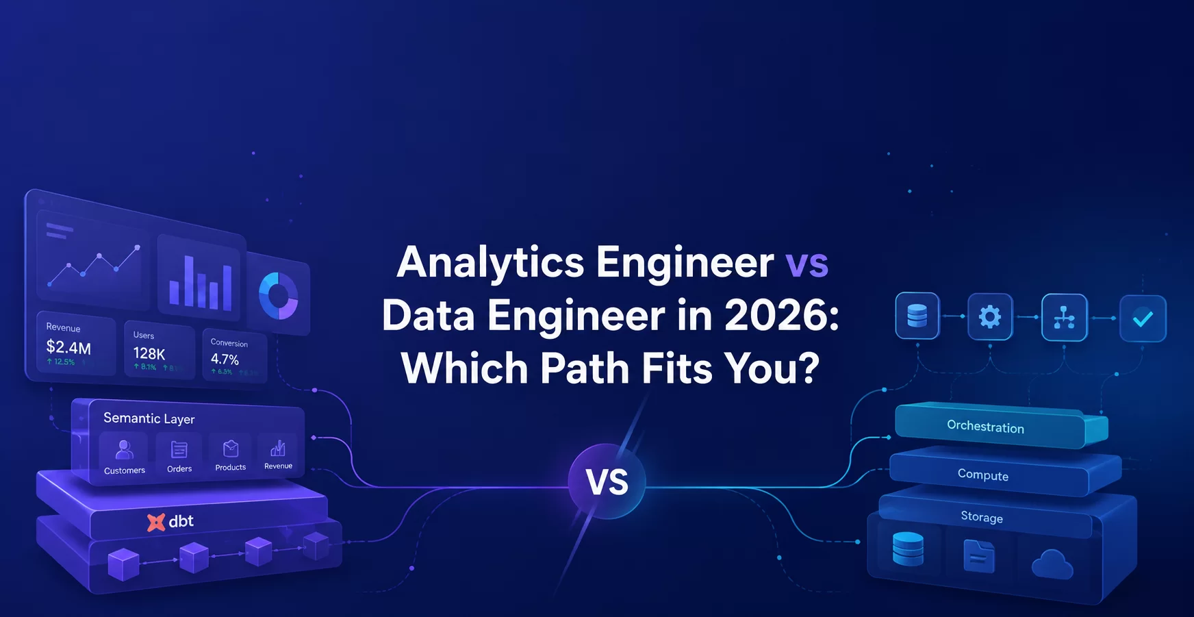 Analytics Engineer vs Data Engineer in 2026: Which Path Fits You?