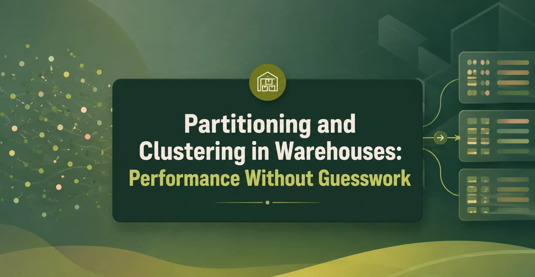 Partitioning and Clustering in Warehouses