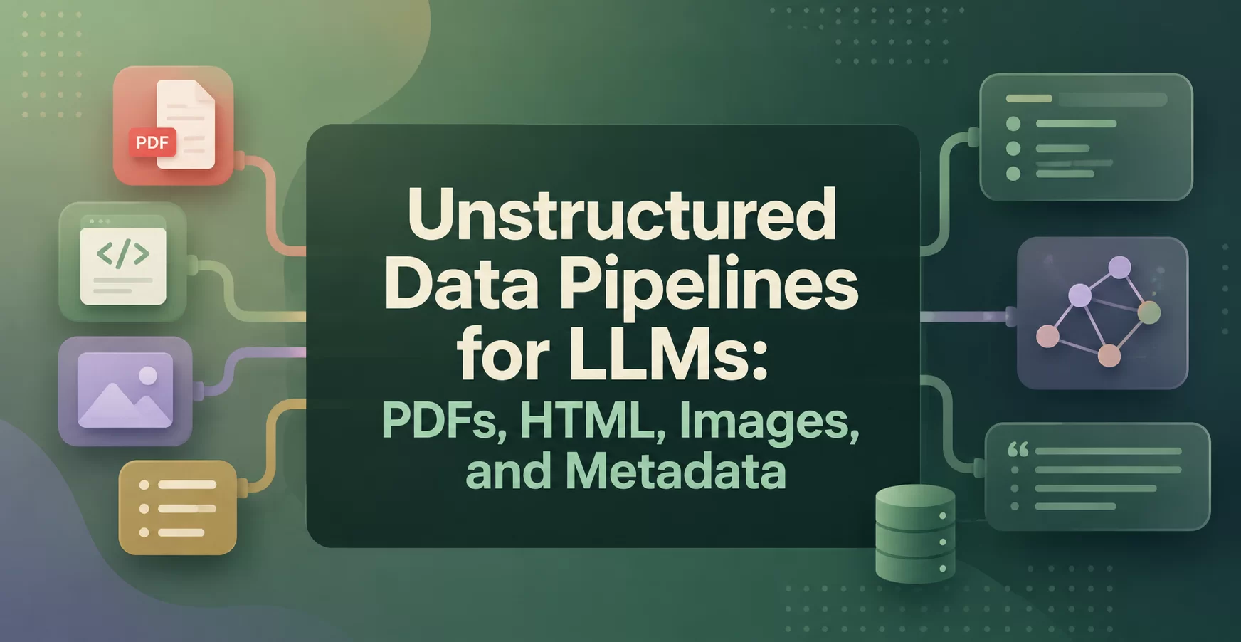 Unstructured Data Pipelines for LLMs